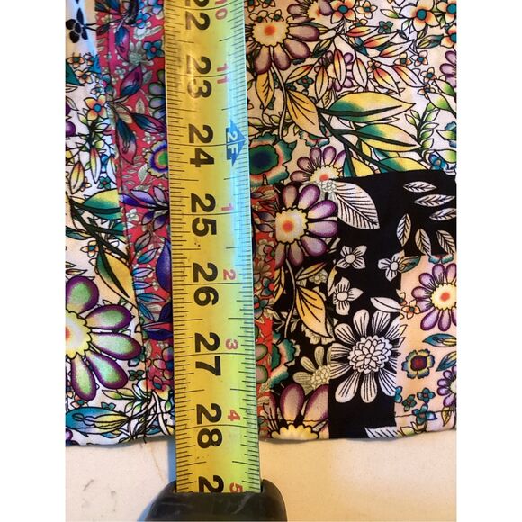 Jones New York Patchwork Flower Power Button Down Top Sz 1X Retro - Picture 9 of 9